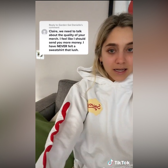 Condiment Claire Swag - 100% Cotton Heavyweight Soft Comfy Sweatshirt - Picture 2 of 2